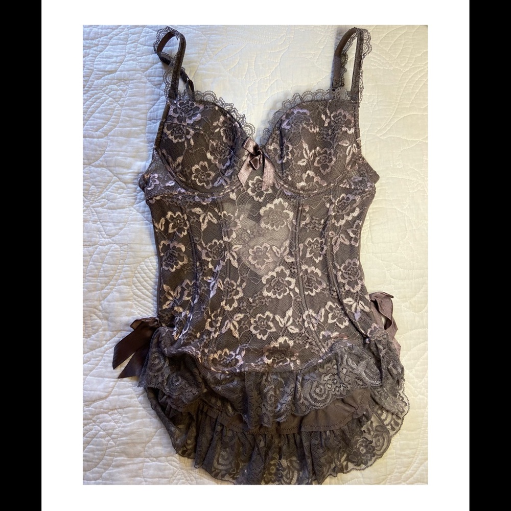 Lingerie with floral lace